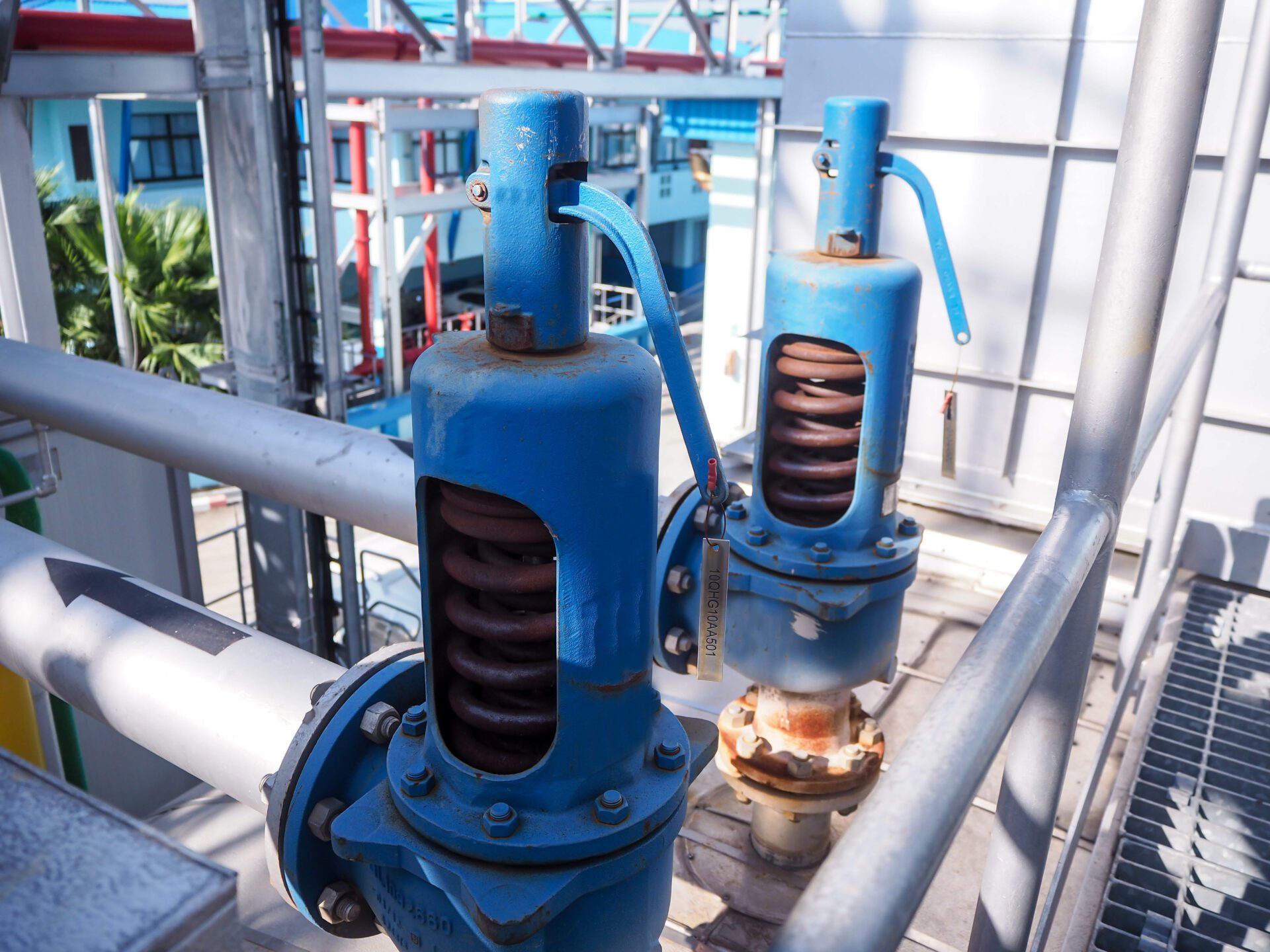 Safety valve in power plant. mechanical equipment